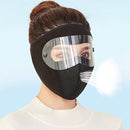 2 PCS Polar Fleece Meltblown Cloth Hot Wind Cotton Outdoor Travel Warmth Mask, Size: One Size(Black)