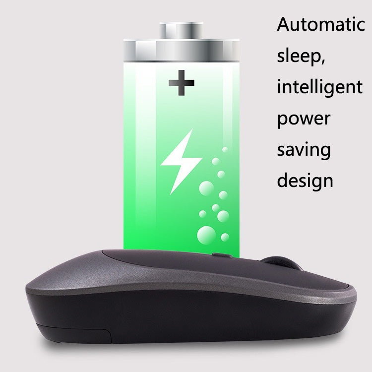 M030 4 Keys 1600DPI Laptop Office Mute Mouse, Style: Wireless (Ink Green)