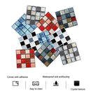 20 PCS / Set 3D Wall Stickers Bathroom Kitchen Waterproof And Oil-Proof Self-Adhesive Wallpaper Tile Stickers(MSK-014)