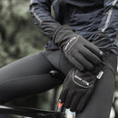WEST BIKING YP0211221 Winter Warm Fleece Riding Gloves Non-Slip Waterproof Touch Screen Gloves, Size: M(Black)