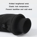 WEST BIKING YP0211221 Winter Warm Fleece Riding Gloves Non-Slip Waterproof Touch Screen Gloves, Size: L(Black)