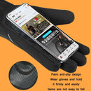 WEST BIKING YP0211221 Winter Warm Fleece Riding Gloves Non-Slip Waterproof Touch Screen Gloves, Size: L(Black)