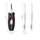 Crab Tool 304 Stainless Steel Crab Fork Crab Scissors Crab Needle,Style: 2 Fork 1 Knife