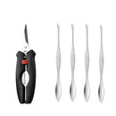 Crab Tool 304 Stainless Steel Crab Fork Crab Scissors Crab Needle,Style: 4 Fork 1 Knife
