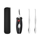 Crab Tool 304 Stainless Steel Crab Fork Crab Scissors Crab Needle,Style: 2 Fork 1 Knife 1 Box