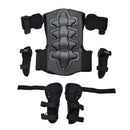 GHOST RACING Motorcycle Protective Gear Children Safety Riding Sport Vest + Knee Pads + Elbow Pads Protective Suit(Blue)