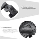 GHOST RACING Motorcycle Protective Gear Children Safety Riding Sport Vest + Knee Pads + Elbow Pads Protective Suit(Blue)