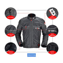 GHOST RACING GR-Y05 Motorcycle Cycling Cloth Men Knight Racing Jacket Keep Warm Anti-Fall Locomotive Off-Road Suit, Size: L(Black)
