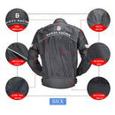 GHOST RACING GR-Y05 Motorcycle Cycling Cloth Men Knight Racing Jacket Keep Warm Anti-Fall Locomotive Off-Road Suit, Size: XXL(Black)