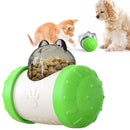Tumbler Puzzle Slow Food Leakage Food Ball Without Electric Pet Dog Toys(Green)