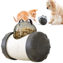Tumbler Puzzle Slow Food Leakage Food Ball Without Electric Pet Dog Toys(Black)