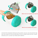 Tumbler Puzzle Slow Food Leakage Food Ball Without Electric Pet Dog Toys(Blue)