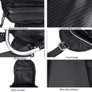 GHOST RACING GR-YXB08 Motorcycle Bag Touch Navigation Fuel Tank Package Dust Waist Bag(Without Magnet (Black))