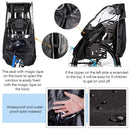 Bicycle Rear Seat Rain Cover PVC Children Rain Poncho Portable Rain Cover(Black)