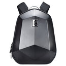 GHOST RACING GR-BB04 Motorcycle Riding Backpack Locomotive Hard Shell Bag Anti-Rain Helmet Computer Bag(Black)