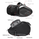 GHOST RACING GR-MAB01 Motorcycle Saddle Bag Locomotive Bilateral Helmet Travel Cycling Bag(Black)
