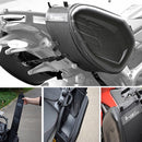 GHOST RACING GR-MAB01 Motorcycle Saddle Bag Locomotive Bilateral Helmet Travel Cycling Bag(Black)