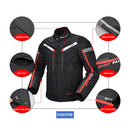 GHOST RACING GR-Y07 Motorcycle Cycling Jacket Four Seasons Locomotive Racing Anti-Fall Cloth, Size: L(Light Grey)