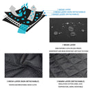 GHOST RACING GR-Y07 Motorcycle Cycling Jacket Four Seasons Locomotive Racing Anti-Fall Cloth, Size: L(Black)