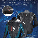 GHOST RACING GR-Y09 Motorcycle Four Seasons Racing Suit Locomotive Riding Anti-Fall Rally Suit, Size: XL(Black)