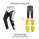 GHOST RACING GR-K06 Motorcycle Riding Trousers Racing Motorcycle Anti-Fall Windproof Keep Warm Pants, Size: XXXL(Grey)