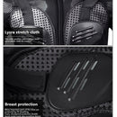 GHOST RACING F060 Motorcycle Armor Suit Riding Protective Gear Chest Protector Elbow Pad Fall Protection Suit, Size: XXXL(Black)