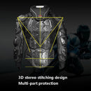 GHOST RACING GR-HJ04 Motorcycle Armor Jacket Racing Riding Sports Protective Gear, Size: XXXXL(Black)