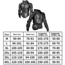 GHOST RACING GR-HJ04 Motorcycle Armor Jacket Racing Riding Sports Protective Gear, Size: XXXXL(Black)