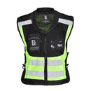 GHOST RACING GR-Y06 Motorcycle Riding Vest Safety Reflective Vest, Size: L(Fluorescent Green)