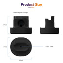 2 In 1 Smart Watch Charging Bracket Desktop Silicone Watch Charging Stand For Apple Watch(White)