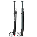 CYCLINGBOX BG-1048 Bicycle Aluminum Alloy With Table Front Fork Inflator Handle Lengthening Hose Shock Absolute Air Cylinder(Black)