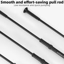 CYCLINGBOX BG-1048 Bicycle Aluminum Alloy With Table Front Fork Inflator Handle Lengthening Hose Shock Absolute Air Cylinder(Black)