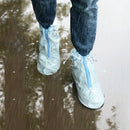 Rainy Day Waterproof Non-Slip Thick Wear-Resistant Rain Boots Overshoe Covers, Size: Large 42-44(Navy)
