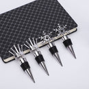 10 PCS Fresh-Keeping Sealed Red Wine Cork Champagne Stopper(Snowflake)
