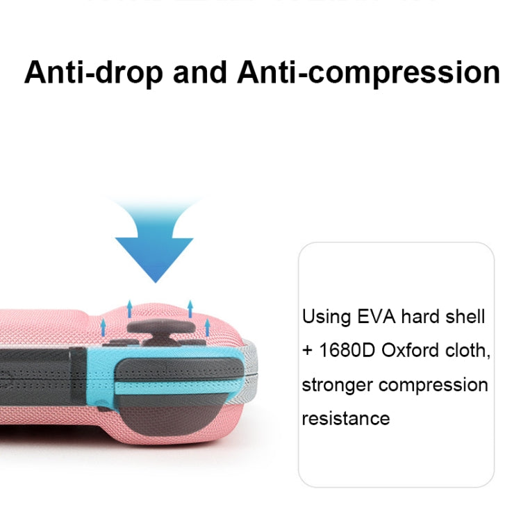 YK01 EVA Hard Shell Game Console Storage Bag with Card Slot For Nintendo Switch(Pink)