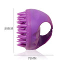 Round Hair Washing Brush Silicone Wet & Dry Multipurpose Massage Brush(Yellow)