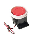 2 PCS BJ-1K High-Decibel Active Buzzer Dual Audio Electronic Siren Alarm Wall-Mounted Anti-Theft Buzzer, Voltage: 12V(Red White Black)