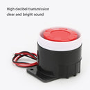 2 PCS BJ-1K High-Decibel Active Buzzer Dual Audio Electronic Siren Alarm Wall-Mounted Anti-Theft Buzzer, Voltage: 24V(Red White Black)