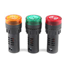 3 PCS AD16-22 Sound Buzzer With Indicator Table Active Flash Buzzer(Regular 22mm 220V Red)