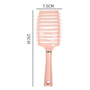 2 PCS Large Curved Back Curly Hair Fluffy Styling Comb Home Ribs Arc Comb(Pink)