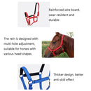 Nylon Full-Line Board Horse Rein Headstall Equestrian Supplies, Specification: L (Red)