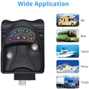 C02 RV Intelligent Remote Control Electronic Password Lock RV Door Lock Modification Accessories(Black)