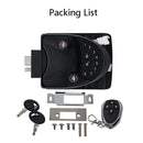 C02 RV Intelligent Remote Control Electronic Password Lock RV Door Lock Modification Accessories(Black)
