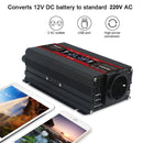 1500W LCD Smart Home Car Inverter 12V To 220V Power Converter