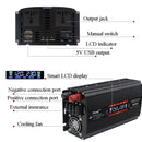 3000W LCD Smart Home Car Inverter 12V To 220V Power Converter