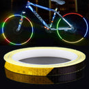 5 Rolls Bicycle Mountain Bike Motorcycle Sticker Car Contour Reflective Sticker Night Riding Reflective Sticker, Size: 2 x 800cm(Black Orange)