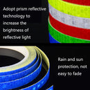 5 Rolls Bicycle Mountain Bike Motorcycle Sticker Car Contour Reflective Sticker Night Riding Reflective Sticker, Size: 2 x 800cm(White)