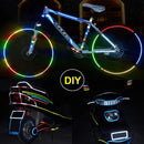5 Rolls Bicycle Mountain Bike Motorcycle Sticker Car Contour Reflective Sticker Night Riding Reflective Sticker, Size: 2 x 800cm(Red White)