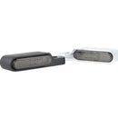 2 PCS Motorcycle Handle Turn Light Metal LED Indicator Light(Black)