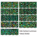 20 PCS Y01-05 Kids Cartoon Luminous Tattoo Sticker Waterproof And Sweat Proof Party Activity Face Sticker(Insect)